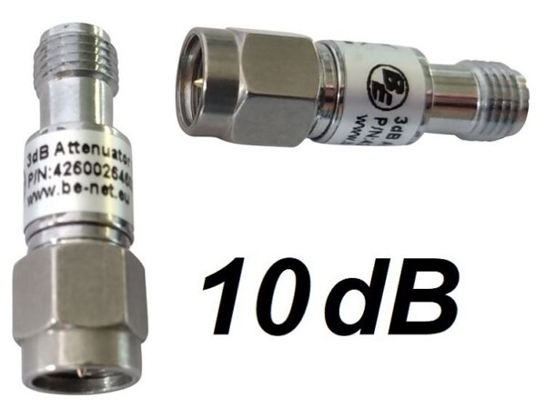 Dämpfungsglied SMA für DECT & WLAN, 50 Ohm, 10 dB