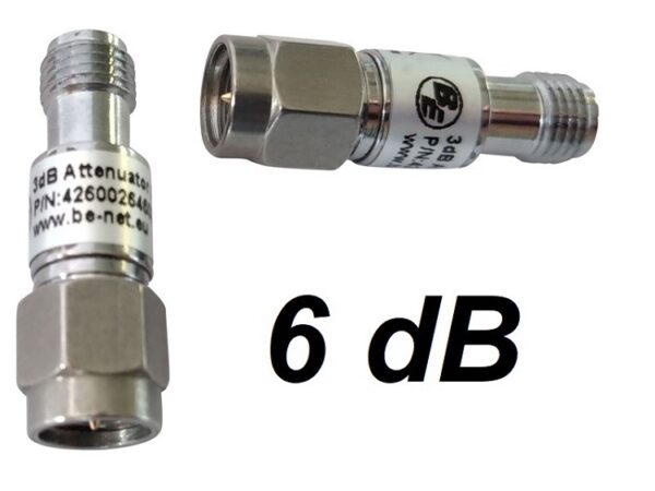 Dämpfungsglied SMA für DECT & WLAN, 50 Ohm, 6 dB